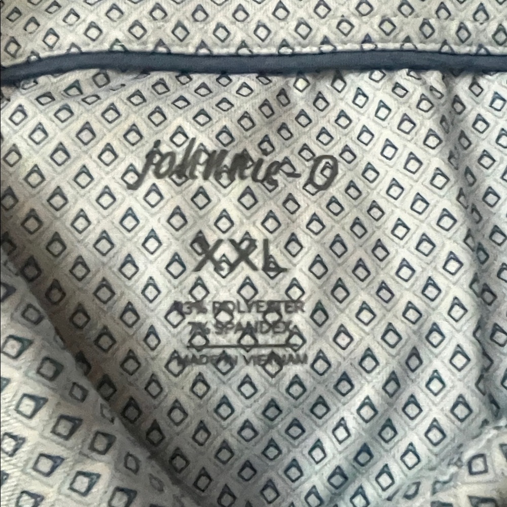 Blue Geometric Patterned Button-Up Shirt - Picture 2 of 2